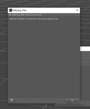 加载一些人物，都提示缺少这个pbrskin_DAZ3D下载站