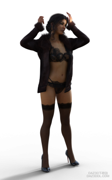 新下载的模型，不知道有点穿模怎么解决_DAZ3D下载站
