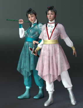 姊妹花_DAZ3D下载站