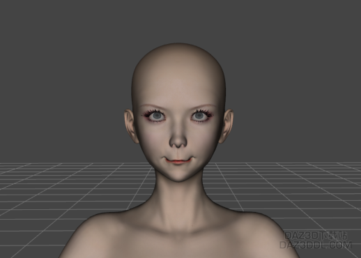 请教大神们，为什么嘴变成这样了_DAZ3D下载站