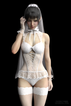 纯白之花嫁_DAZ3D下载站
