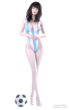 足球宝贝-阿根廷_DAZ3D下载站
