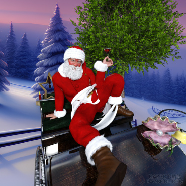 Merry Christmas ！圣诞节快乐！_DAZ3D下载站