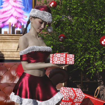 圣诞礼物来啦！圣诞节快乐！_DAZ3D下载站