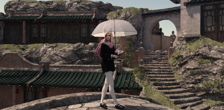 和阿狸一起去江南水乡吧_DAZ3D下载站