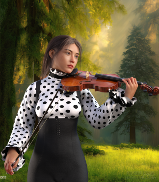 提琴奏鸣_DAZ3D下载站