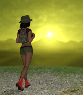 落日余辉_DAZ3D下载站