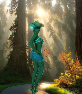 一张背景两种风格_DAZ3D下载站