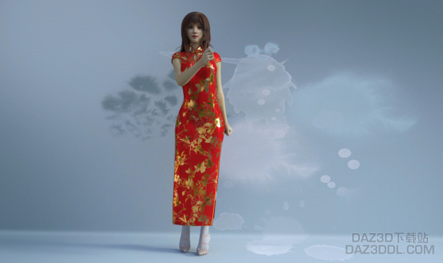 最美中国红_DAZ3D下载站