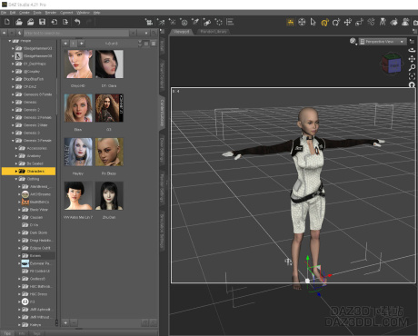 【求助】为什么G3的基础模型变成了这种小孩子的模样？_DAZ3D下载站