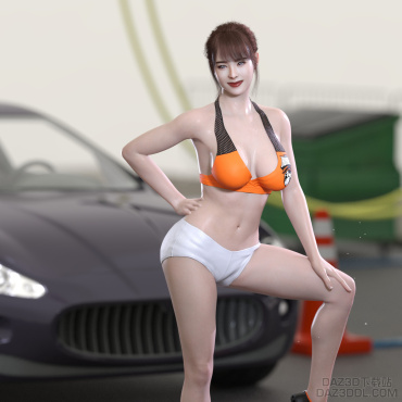 皮肤湿润的测试，lob的设置_DAZ3D下载站