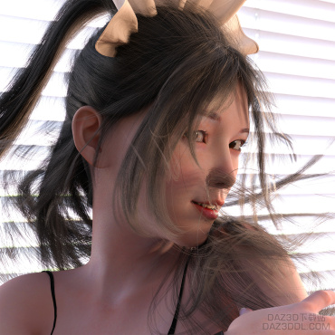 背光人像~青丝_DAZ3D下载站