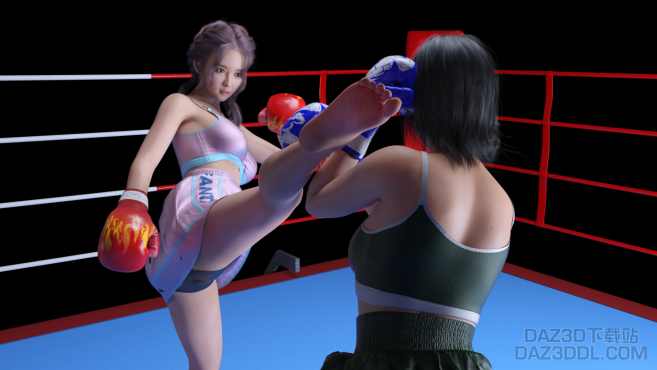 踢拳比赛_DAZ3D下载站
