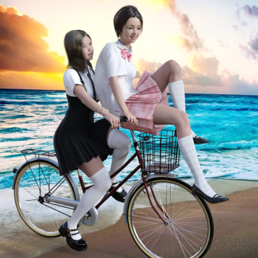 海边的少女_DAZ3D下载站