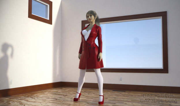 红衣小女子_DAZ3D下载站