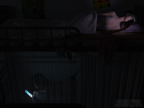 下铺吵死了啦_DAZ3D下载站