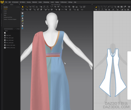 转载  机翻  DForce—Marvelous Designer To Daz 的流程_DAZ3D下载站