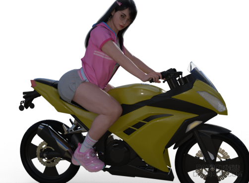 在来个摩托车_DAZ3D下载站