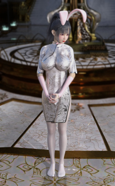 旗袍_DAZ3D下载站