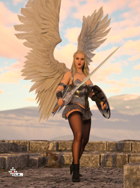 天使_DAZ3D下载站