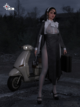 骑上心爱的小摩托_DAZ3D下载站