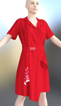 做了一件红色大衣DAZ_DAZ3D下载站