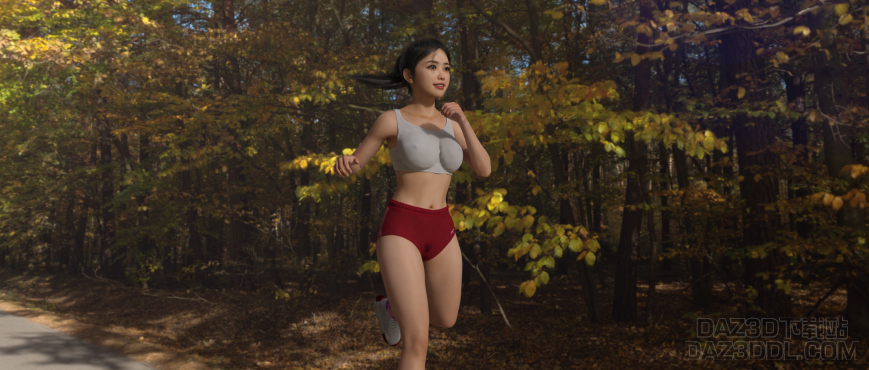 那天在夕阳下的奔跑_DAZ3D下载站