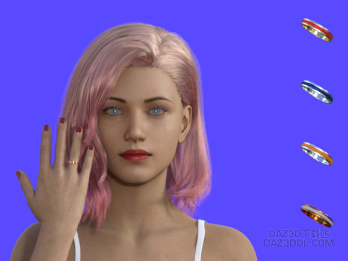 个人原创作品：一款样式简易的戒子（A simply styled ring）_DAZ3D下载站