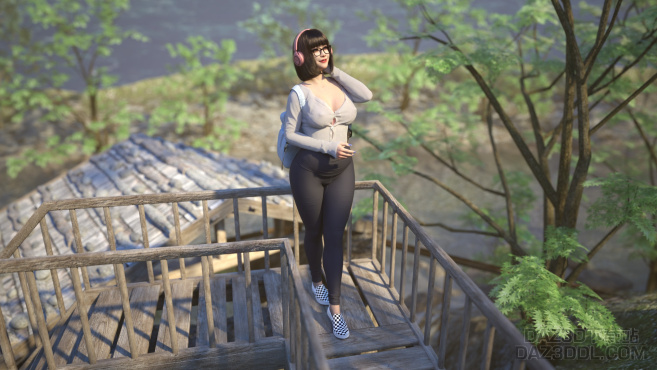 来逛温泉了_DAZ3D下载站