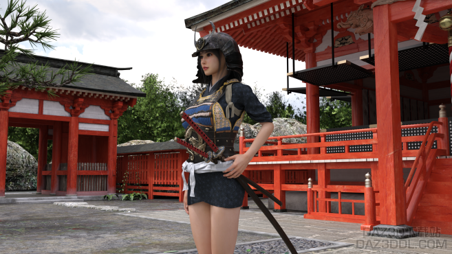 女武士_DAZ3D下载站