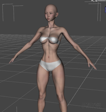 关于G8.1F模型导入后变形的问题及解决方案_DAZ3D下载站