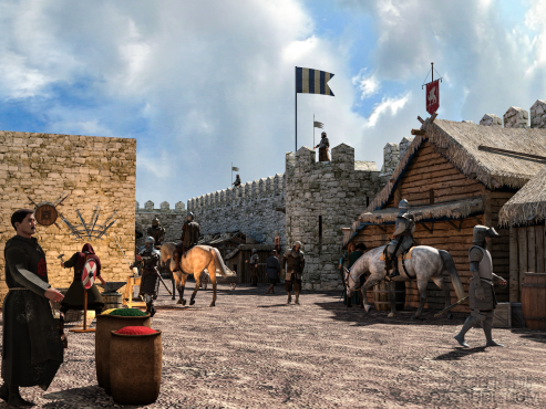 自制中世纪城堡_DAZ3D下载站