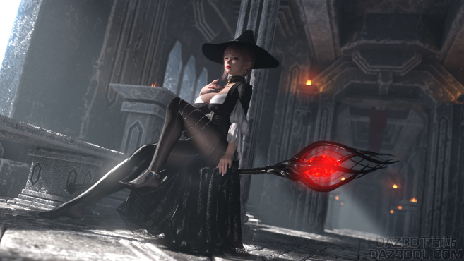 孤高的银龙与秘之魔法师_DAZ3D下载站