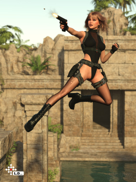 飞身一跃_DAZ3D下载站