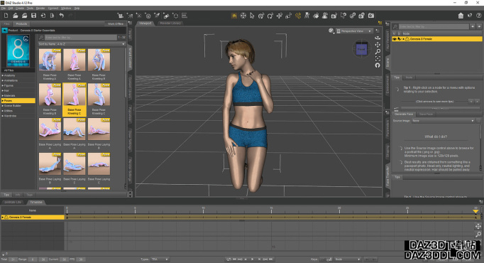 Daz Studio动画教程：逐步指导_DAZ3D下载站