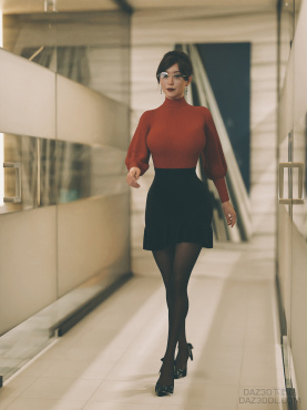 office lady_DAZ3D下载站