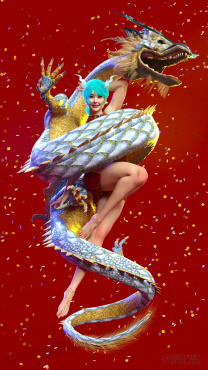 祝大家  龙行龘龘  前程朤朤_DAZ3D下载站