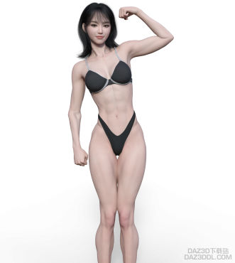 性感健身女孩_DAZ3D下载站