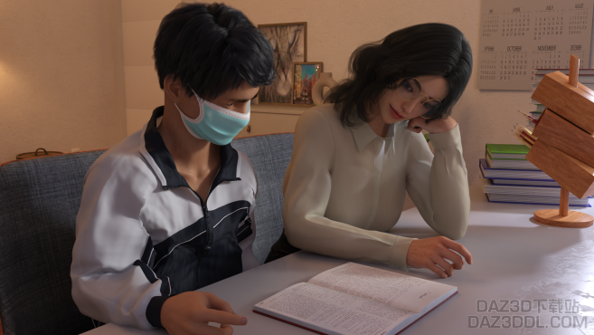 辅导功课_DAZ3D下载站
