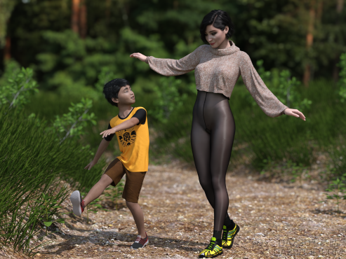 林间散步_DAZ3D下载站