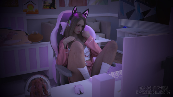 夜晚的游戏_DAZ3D下载站