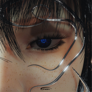 金属面罩|chrome mask_DAZ3D下载站