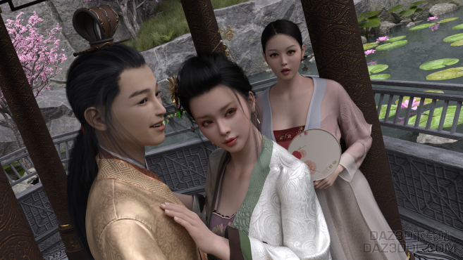 湖边的金莲_DAZ3D下载站