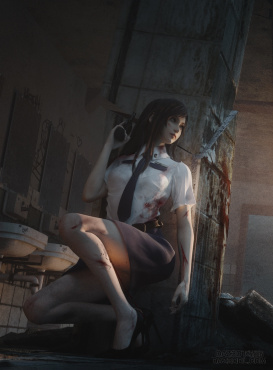 tifa  同人练习_DAZ3D下载站