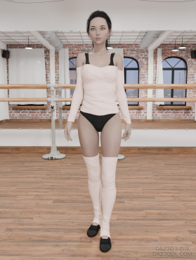 《校花女友是学伴》角色：陶梦嫣 重制版 02(舞蹈动作）_DAZ3D下载站