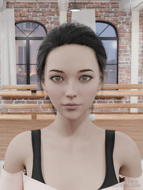 《校花女友是学伴》角色：陶梦嫣  重制版_DAZ3D下载站