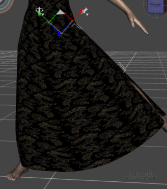 大佬们，如何防止这种服装变形？_DAZ3D下载站