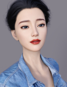 女神，点个赞呗_DAZ3D下载站