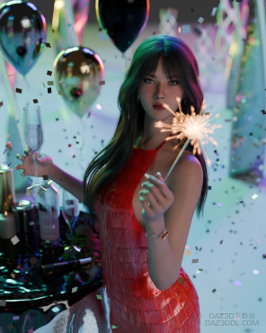 过生日_DAZ3D下载站