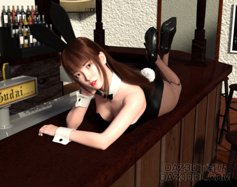 点赞兔女郎，这波不亏!_DAZ3D下载站